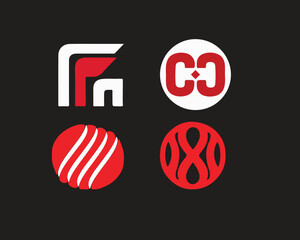 Logo bundle set in different slyle