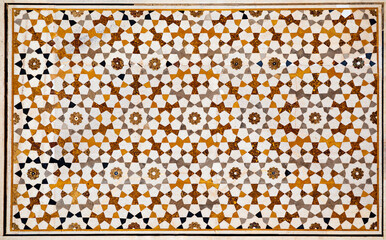 Taj Mahal geometric pattern background