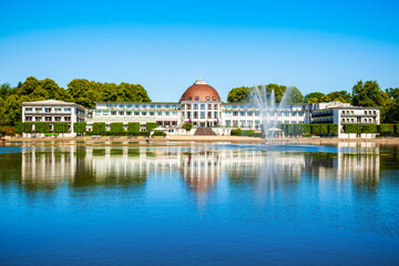 Hollersee lake in Burgerpark, Bremen
