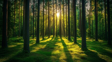 Fototapeta premium Serene Tropical Paradise - A Tranquil Beach with White Sand, Palm Trees, and Clear Blue Water