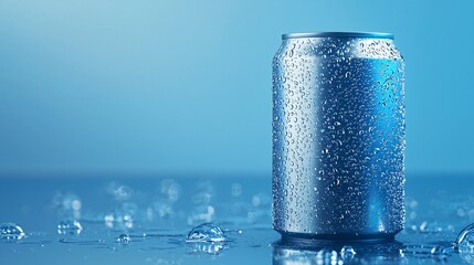 Minimalist water can with no logos, isolated on a balanced background.