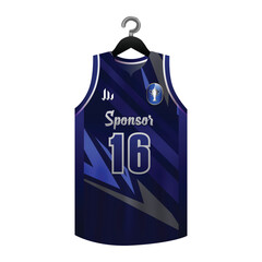 Basketball jersey design template uniform front isolated
