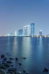 Guangzhou Pearl River Bank Riverside City High-rise Building Night Lighting