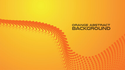 Orange halftone abstract background for backdrop or presentation