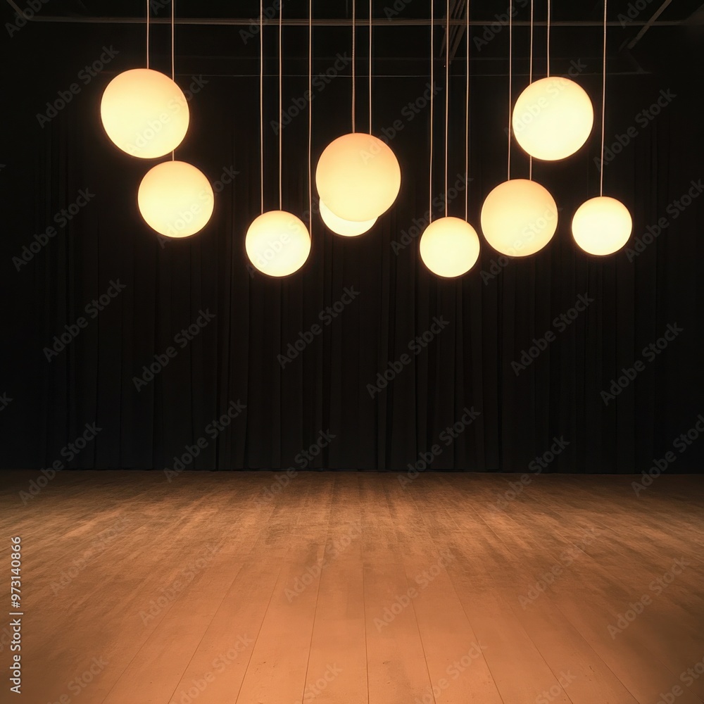 Poster glowing orb lights: spherical lights with a soft, glowing effect add a whimsical and enchanting touc