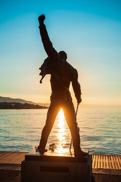 Freddie Mercury statue in Montreux