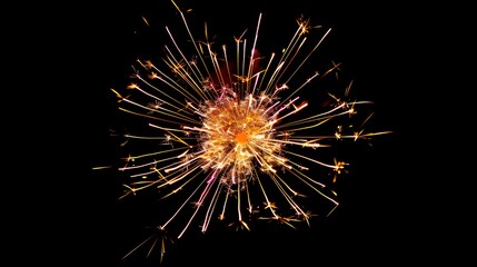 Obraz premium Starburst Fireworks: A stunning starburst fireworks display, representing celebration and festivity. 