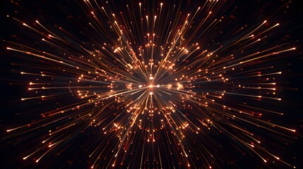 Starburst Fireworks: A stunning starburst fireworks display, representing celebration and festivity. 
