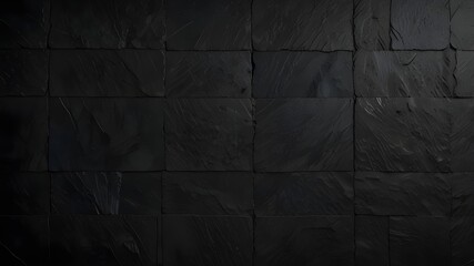 Dark grey black slate background or texture. Generative AI