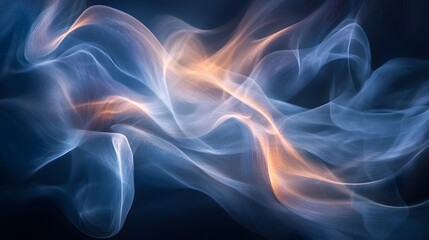 Obraz premium Captivating Abstract Swirls of Luminous Mist and Shimmering Light