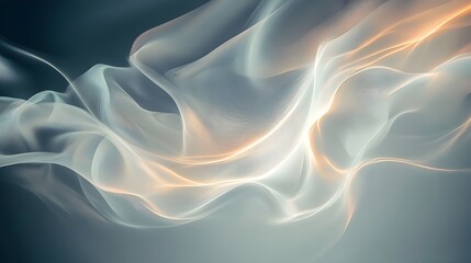 Obraz premium Ethereal Waves of Light and Energy Flowing in a Mesmerizing Abstract Composition