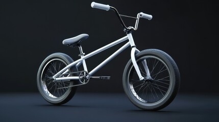 Fototapeta premium Stylish BMX Bicycle on Dark Background