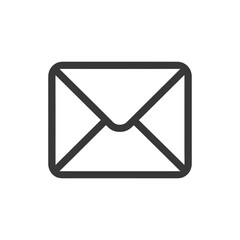 A simple black outline of an envelope a classic symbol of communication and correspondence