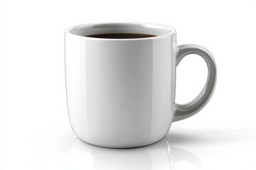 Fototapeta premium Coffee Mug Mockup on Isolated Background created with Generative AI