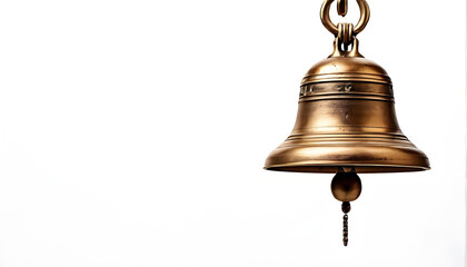 golden bell isolated on white