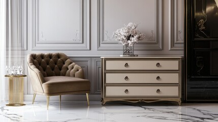 Elegant Living Room with Modern Furniture