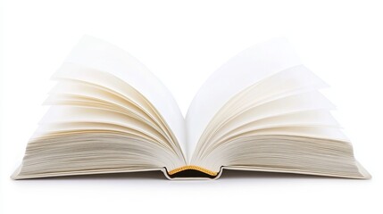 Obraz premium Open book, blank white pages,
