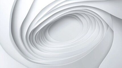 Abstract White Paper Spiral Background