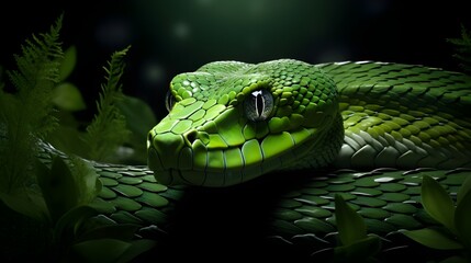Fototapeta premium snake in the grass