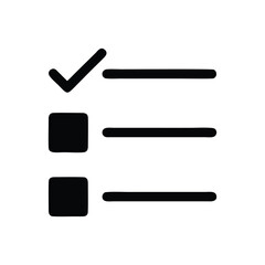 Check list, check mark, Check item, check mark icon vector logo template