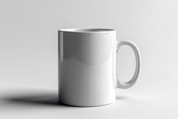 Fototapeta premium Coffee Mug Mockup on Isolated Background created with Generative AI