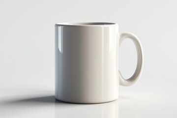 Fototapeta premium Coffee Mug Mockup on Isolated Background created with Generative AI