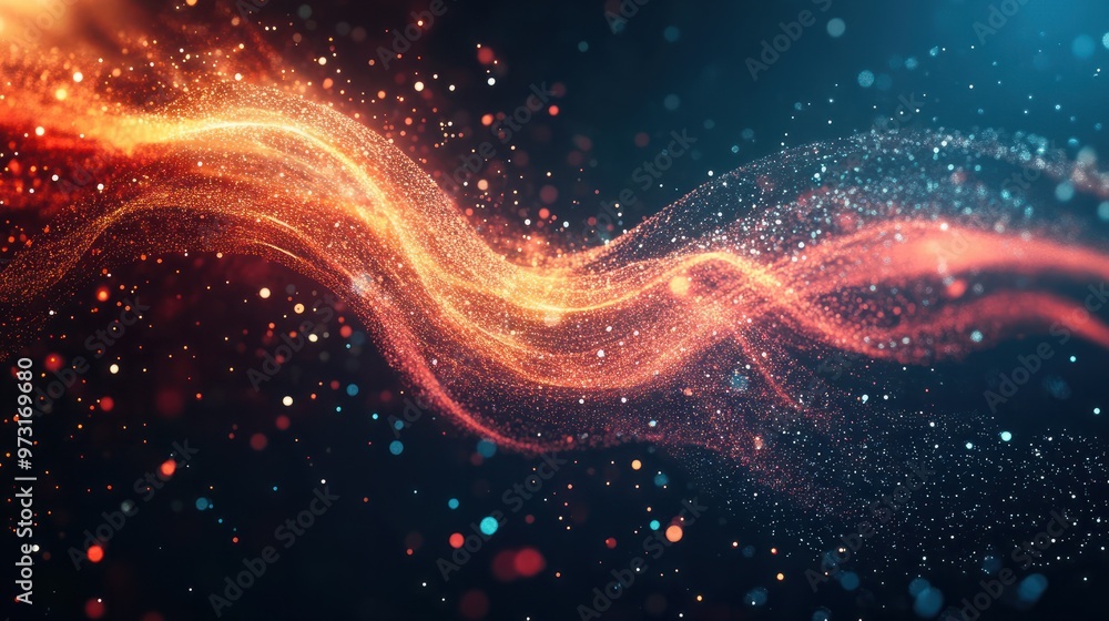 Aufkleber abstract digital background. can be used for technological processes, neural networks and ai, digita