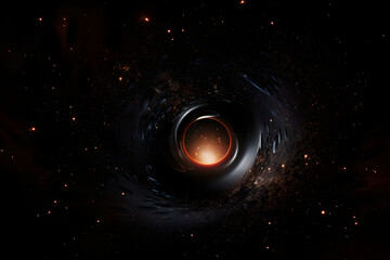 Obraz premium photo of a black hole, black hole in space