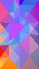 Fototapeta premium A pastel polygonal abstract design with soft hues, ideal for a soothing and modern phone wallpaper.