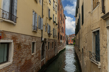 Beaufitul canal streets in Venice, Italy