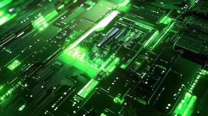 green tech background