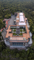 Aerial view of Chapultepec Castle in Mexico City