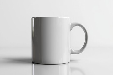 Fototapeta premium Coffee Mug Mockup on Isolated Background created with Generative AI