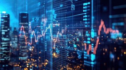 Obraz premium Illustrate the impact of global finance trends, where international markets and economies converge