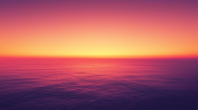 A dreamy sunset scene with a grainy gradient sky transitioning from deep oranges to soft purples, creating a warm, nostalgic feel