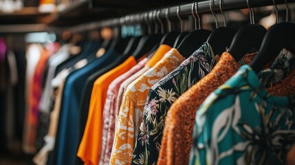 Slow fashion boutique showcasing eco-friendly, timeless apparel.