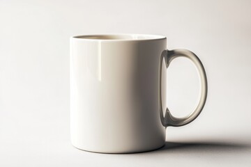 Fototapeta premium Coffee Mug Mockup on Isolated Background created with Generative AI