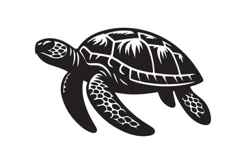 Stunning Turtle Silhouette Vectors for Graphic Design Projects