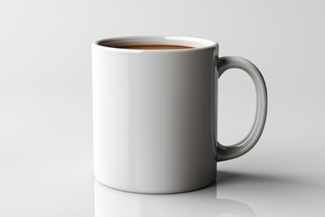 Fototapeta premium Coffee Mug Mockup on Isolated Background created with Generative AI