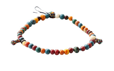 Beaded Anklet isolated on white or transparent background