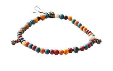 Beaded Anklet isolated on white or transparent background