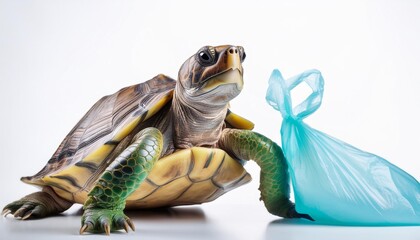 turtle on white background