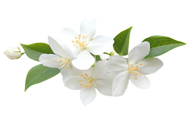 Obraz premium Beauty jasmine flower isolated on white or transparent background