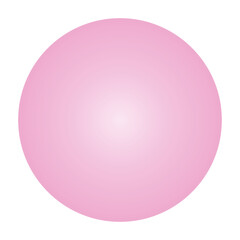 Pink glossy sphere with reflection and shadow, isolated on transparent or white background. 3D vector illustration of a round orb, perfect for web design and icons.