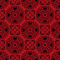 Pattern with crochet granny square wallpaper handmade decorative art design print 