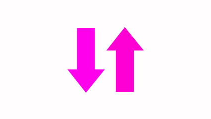 Left and right arrow pointer icon sign symbol in trendy flat style.