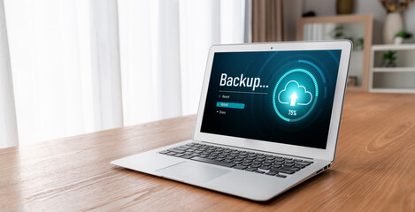 Backup Storage Data Internet Technology Business concept. Database storage cloud technology file data transfer sharing, cyber, big data information, internet banking application download upload snugly