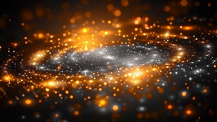 Obraz premium background with stars. dynamic scene of glitter and light