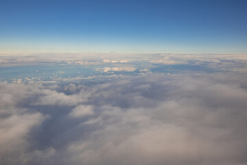 Frankfurt, Germany - Aerial photography of clouds in the sky