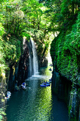 Naklejka premium 高千穂峡